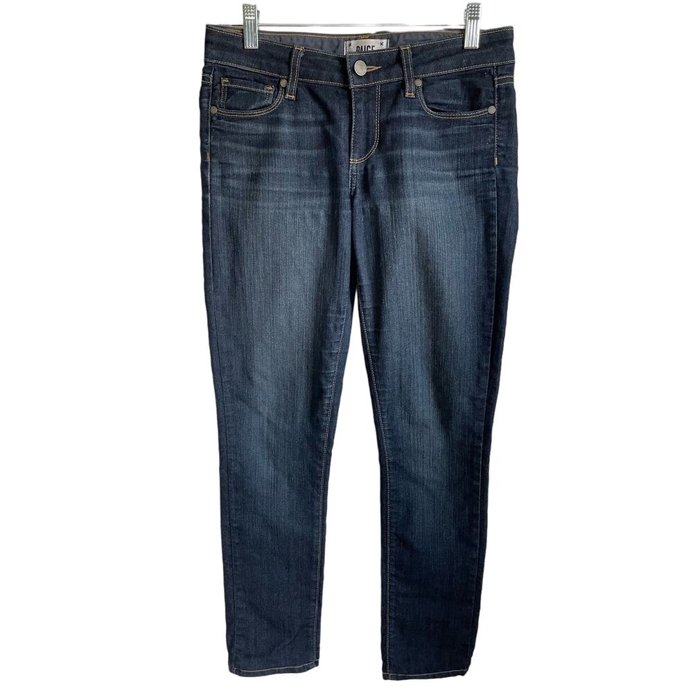 Paige Jeans Skyline Skinny Dark Wash Denim Sz 26 Made in USA Festival Rodeo